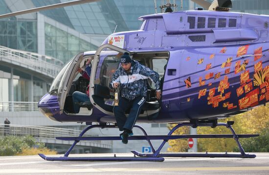 Olympic torch relay. Moscow Region