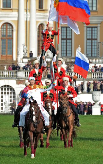 Olympic torch relay. Moscow Region
