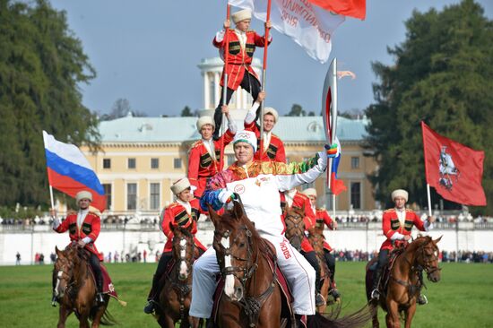 Olympic torch relay. Moscow Region