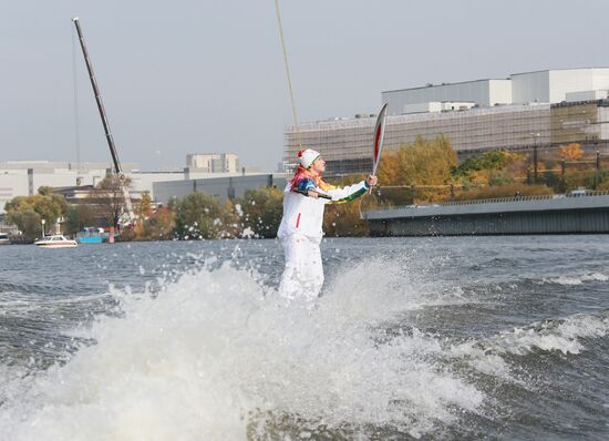 Olympic torch relay. Moscow Region