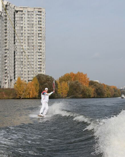 Olympic torch relay. Moscow Region