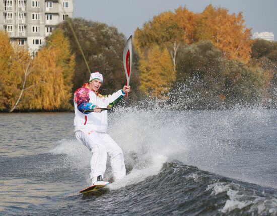 Olympic torch relay. Moscow Region