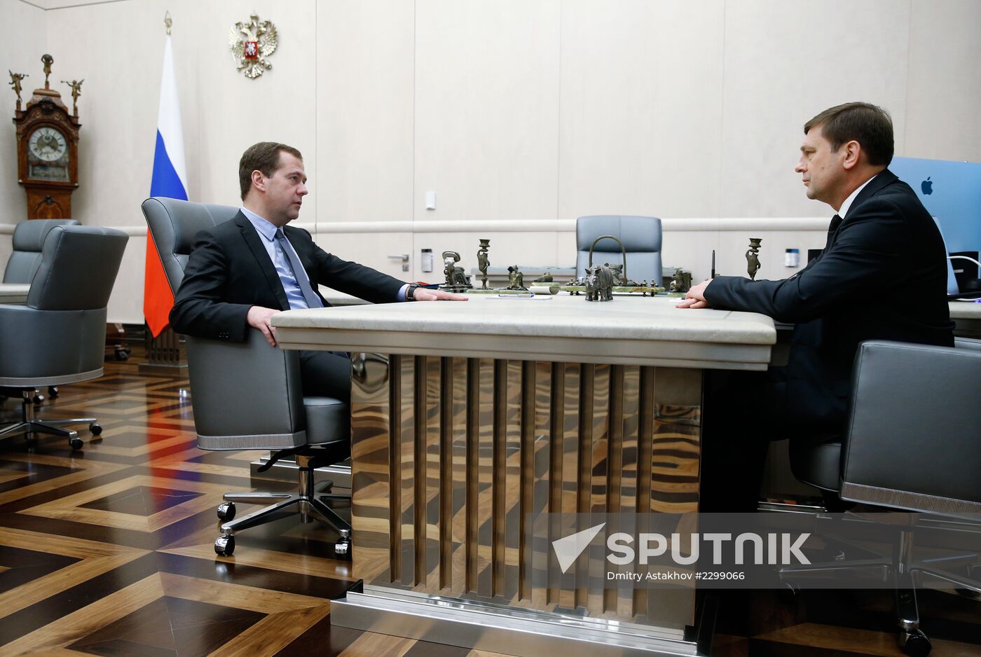 Dmitry Medvedev meets with Oleg Ostapenko