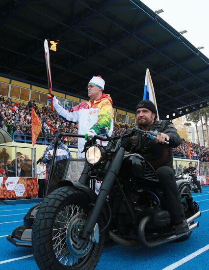 Olympic torch relay. Moscow Region
