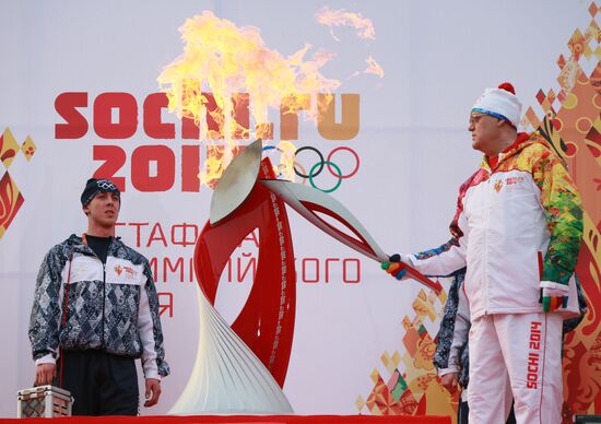 Olympic torch relay. Moscow Region