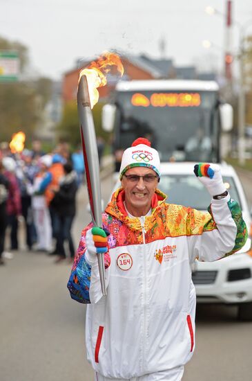 Olympic torch relay. Moscow Region