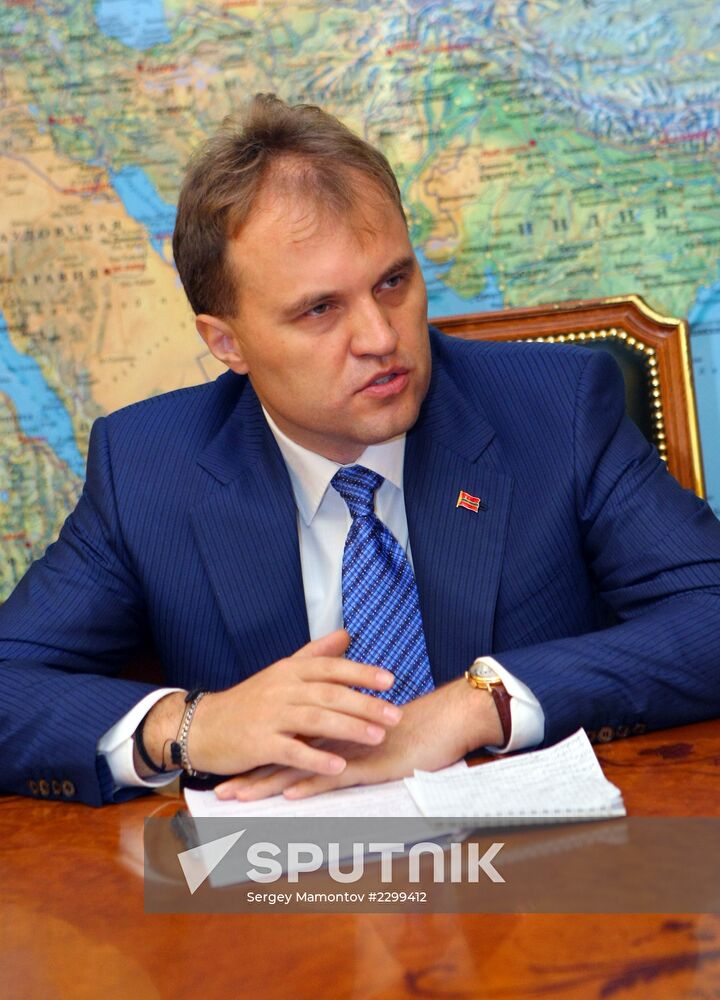 Head of Transdniestrian Moldovan Republic (TMR) Yevgeny Shevchuk