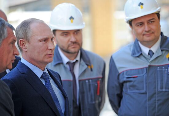 Vladimir Putin's working trip to Tuapse