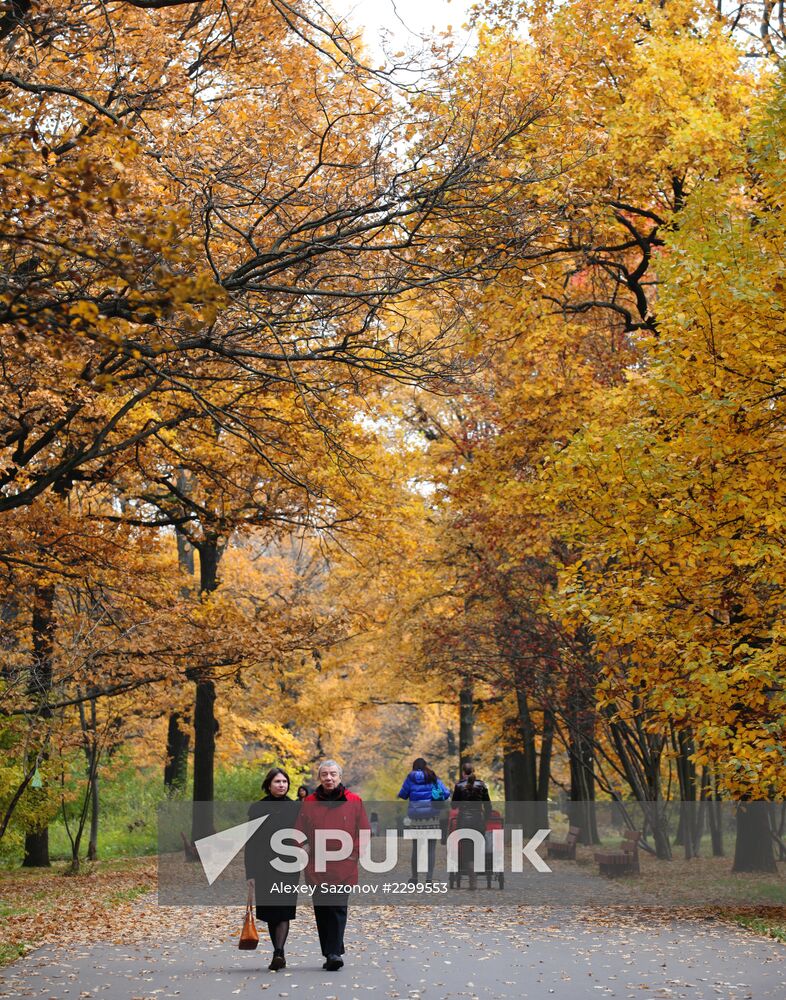 Golden autumn in Moscow