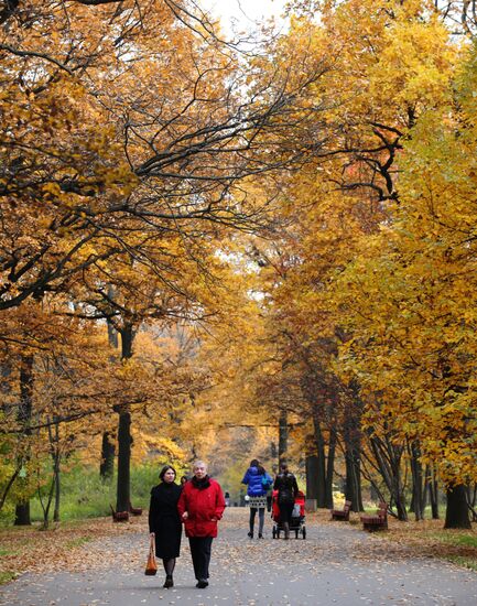 Golden autumn in Moscow