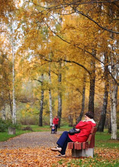 Golden autumn in Moscow