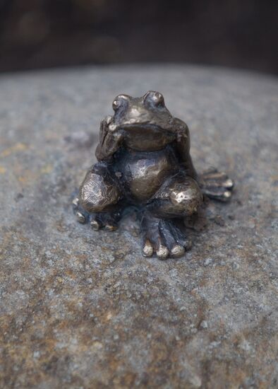 Monument to the Travelling Frog in Tomsk