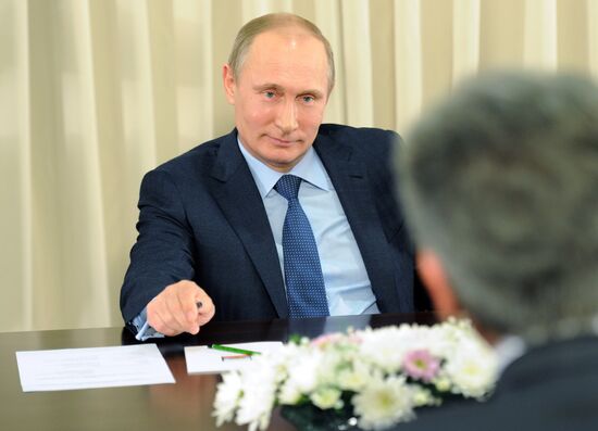 Vladimir Putin's working trip to Tuapse