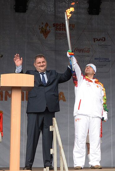 Olympic Torch Relay. Tver Region