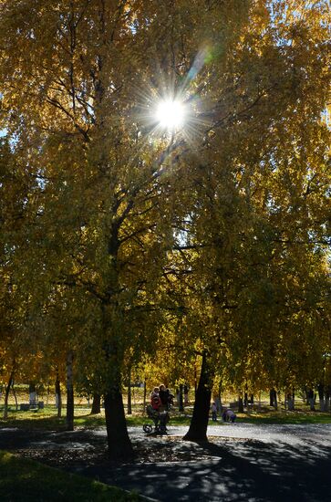 Golden autumn in Moscow