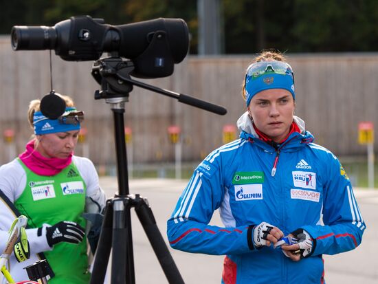 Russian biathlon team's training sessions. Day 4