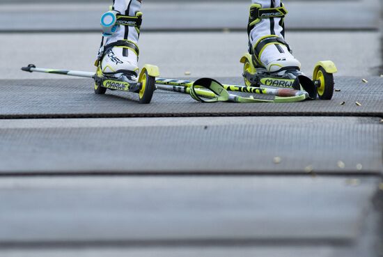 Russian biathlon team's training sessions. Day 4