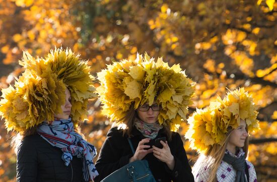 Golden autumn in Moscow
