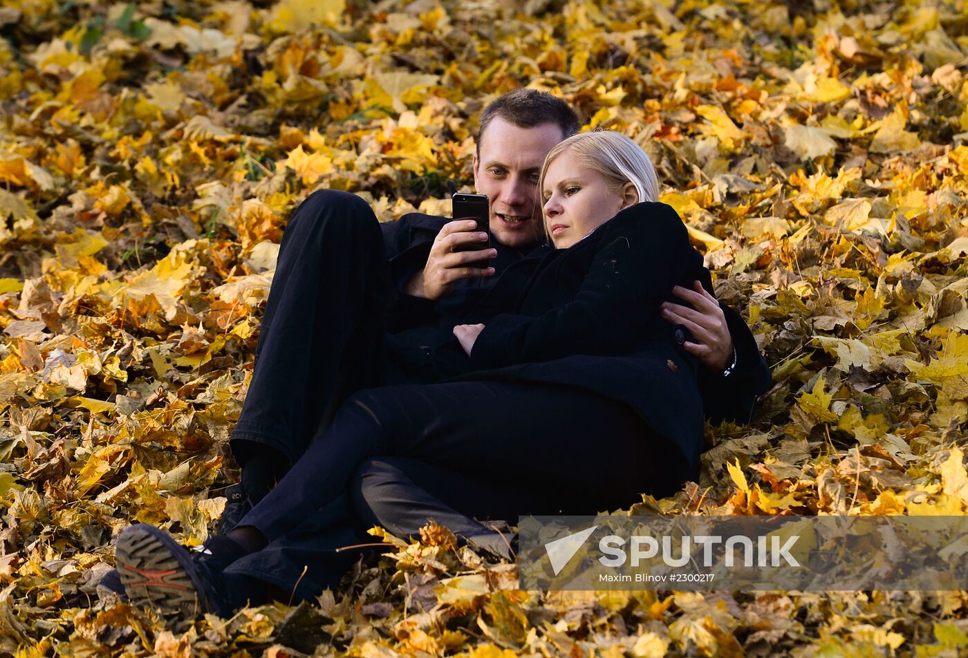 Golden autumn in Moscow