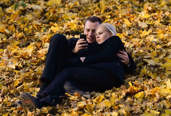 Golden autumn in Moscow