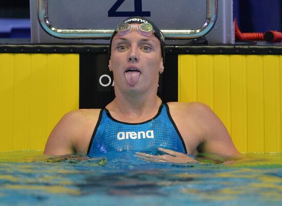 Swimming. FINA Swimming World Cup. Day One