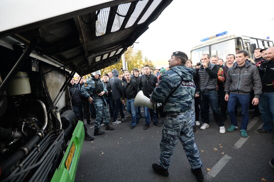 Mass riots in Moscow's Biryulyovo district