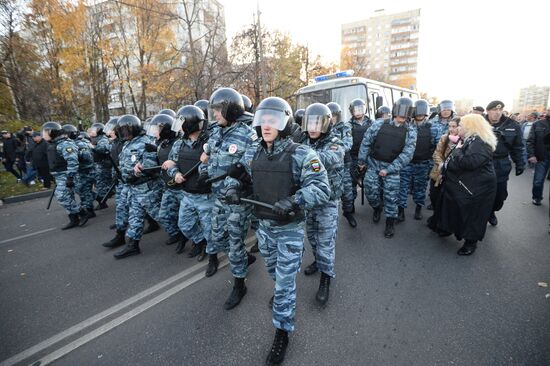 Mass riots in Moscow's Biryulyovo district
