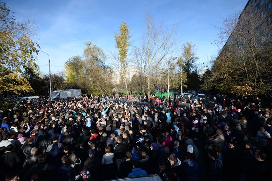 Mass riots in Moscow's Biryulyovo district