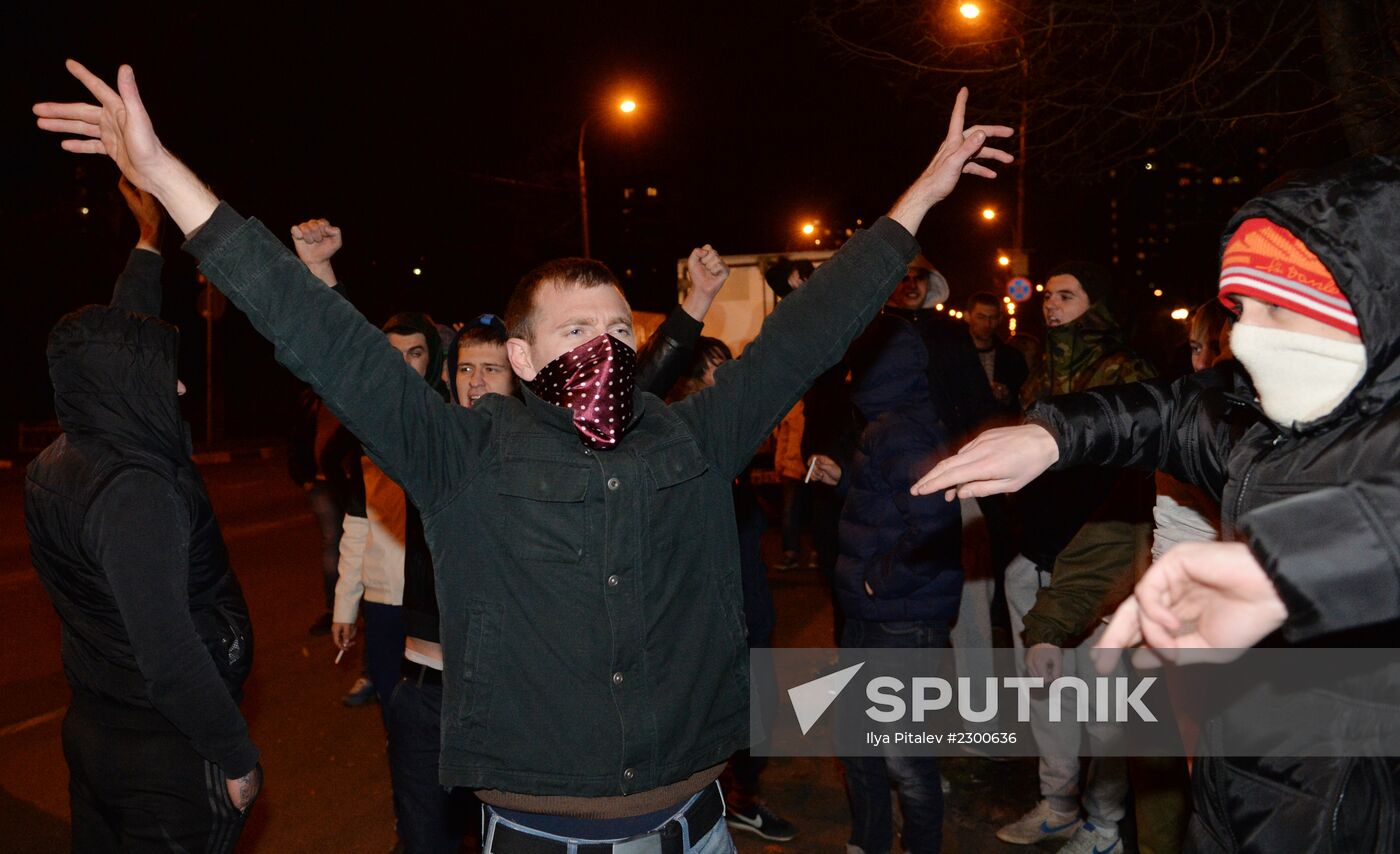 Mass riots in Moscow's Biryulyovo district