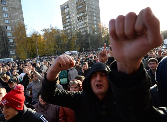 Mass riots in Moscow's Biryulyovo district
