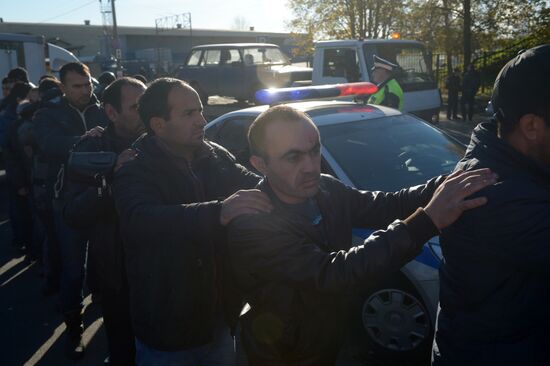 Aftermath of rioting in Biryulyovo Zapadnoye