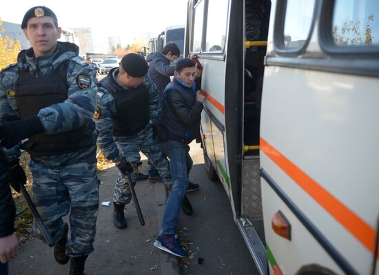 Aftermath of rioting in Biryulyovo Zapadnoye