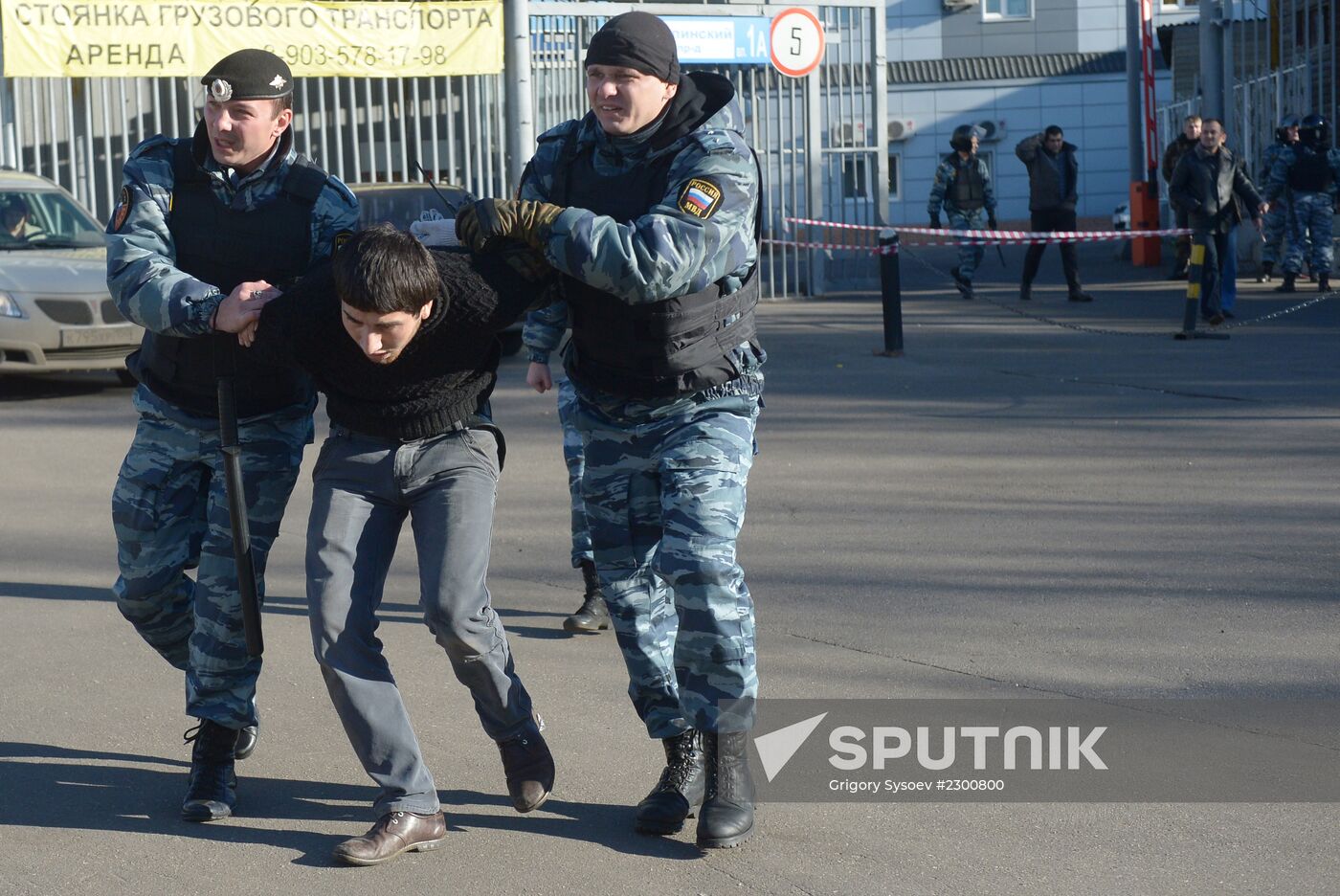 Aftermath of rioting in Biryulyovo Zapadnoye