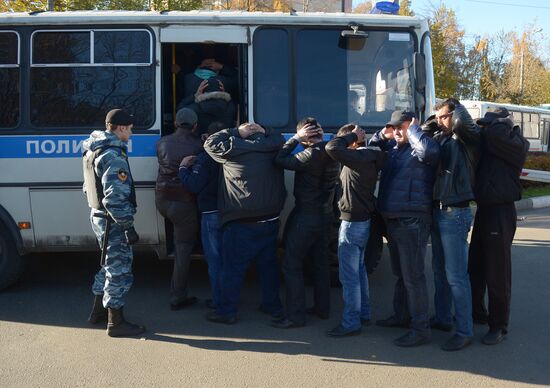 Aftermath of rioting in Biryulyovo Zapadnoye