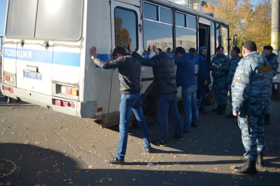 Aftermath of rioting in Biryulyovo Zapadnoye