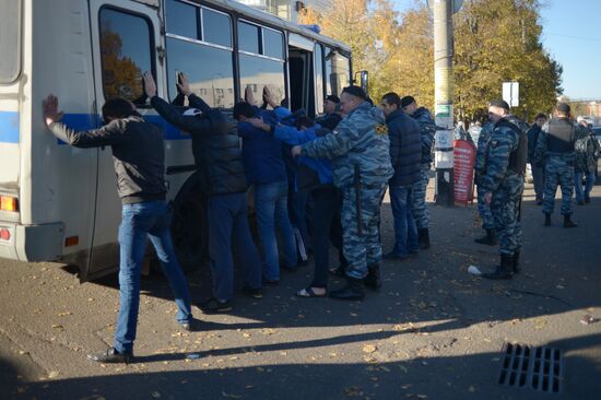 Aftermath of rioting in Biryulyovo Zapadnoye