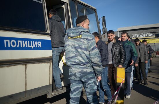 Aftermath of rioting in Biryulyovo Zapadnoye