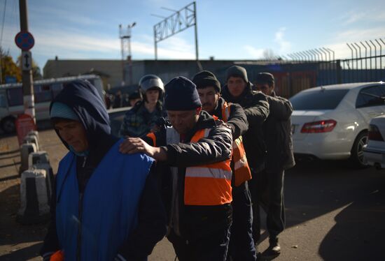 Aftermath of rioting in Biryulyovo Zapadnoye