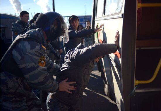 Aftermath of rioting in Biryulyovo Zapadnoye