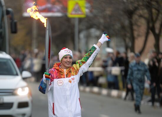 Olympic torch relay. Tula Region
