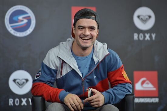 Presentation of new outfit for Russian national snowboard team