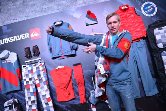 Presentation of new outfit for Russian national snowboard team