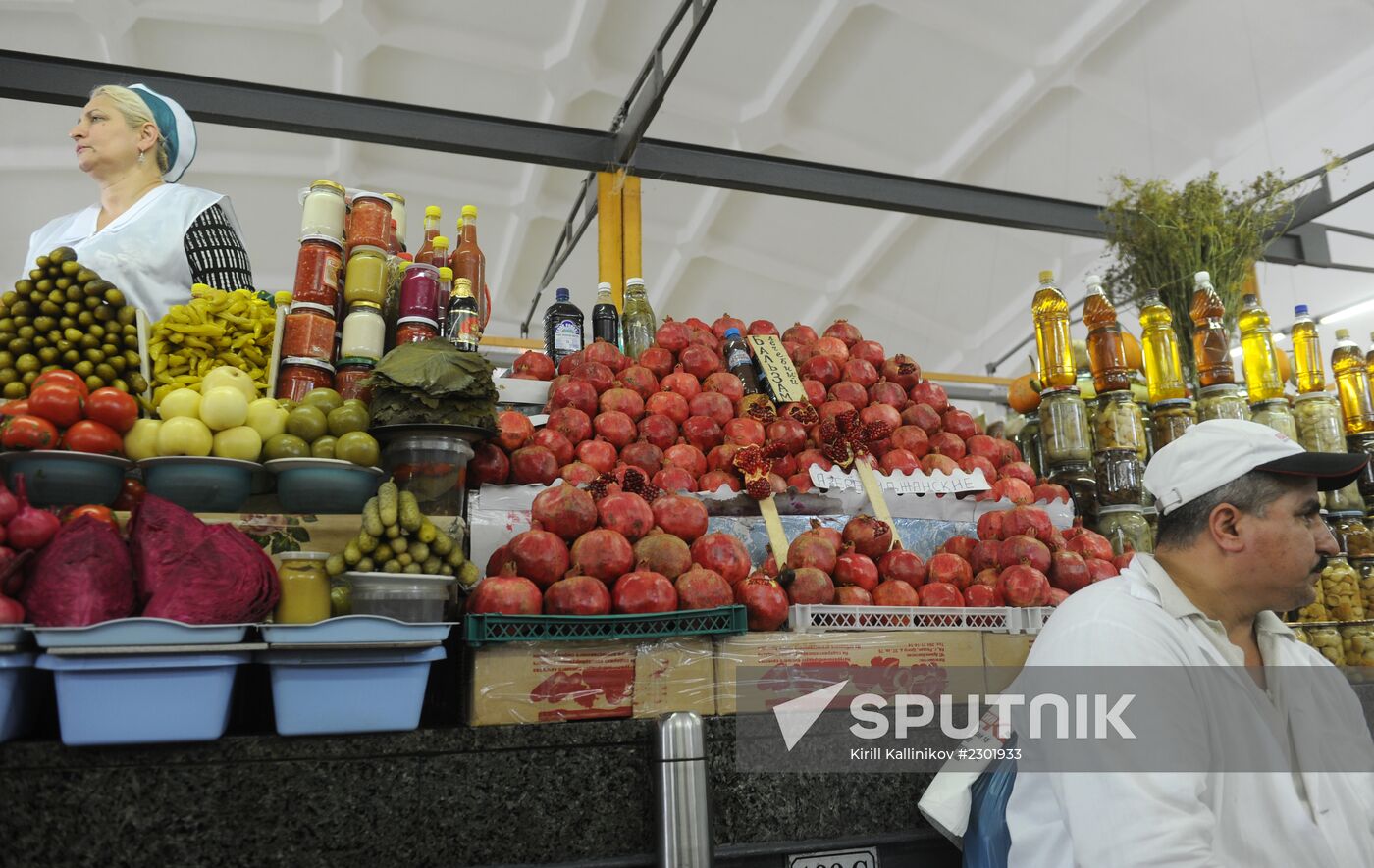 Dorogomilovsky market in Moscow
