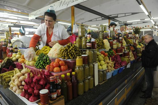 Dorogomilovsky market in Moscow