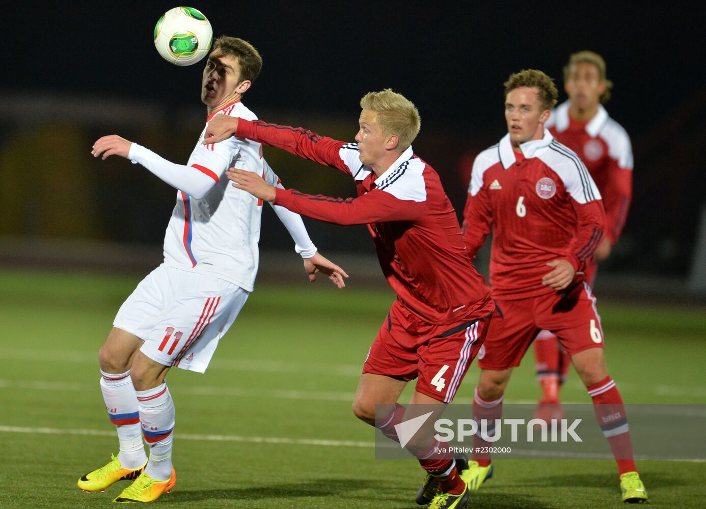Football. 2015 UEFA European Under-21 Championship qualifying match Russia vs. Denmark