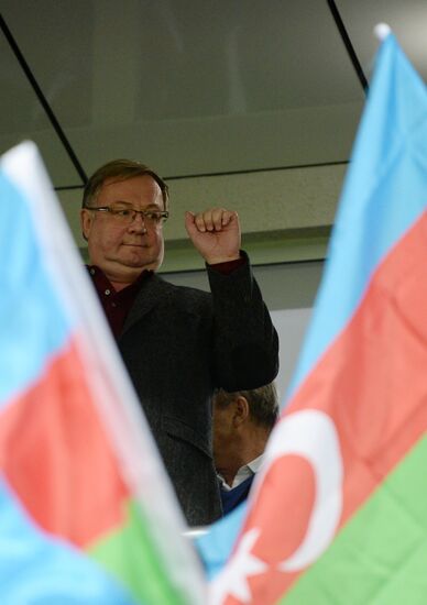 Football. 2014 FIFA World Cup qualifying match Azerbaijan vs. Russia