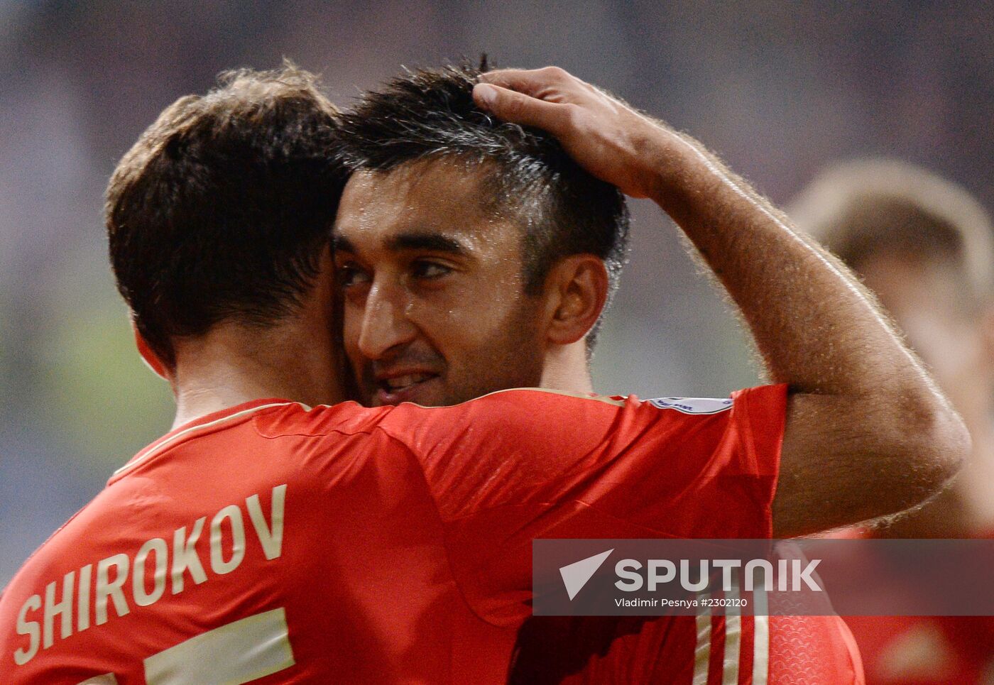 Football. 2014 FIFA World Cup qualifying match Azerbaijan vs. Russia
