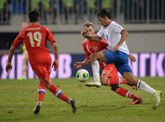 Football. 2014 FIFA World Cup qualifying match Azerbaijan vs. Russia