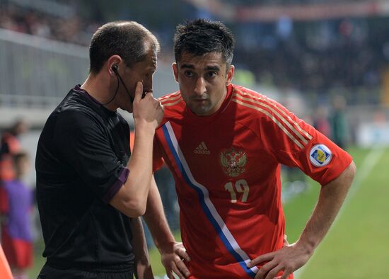 Football. 2014 FIFA World Cup qualifying match Azerbaijan vs. Russia