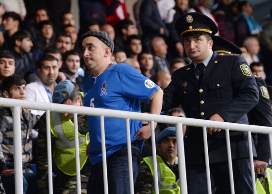 Football. 2014 FIFA World Cup qualifying match Azerbaijan vs. Russia